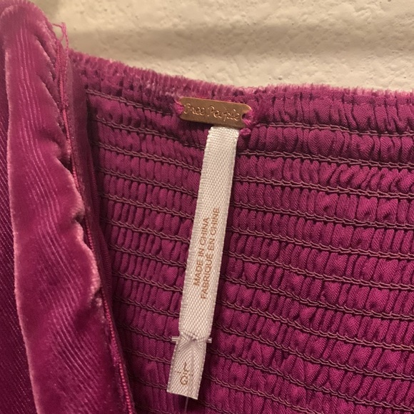 NWT free people purple velvet party ROMPER size large - Picture 3 of 15